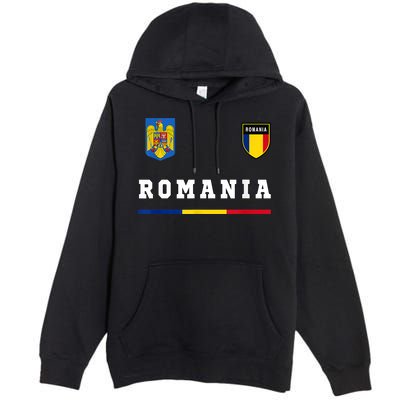 Romania Sport/Soccer Jersey Tee Flag Football Premium Pullover Hoodie