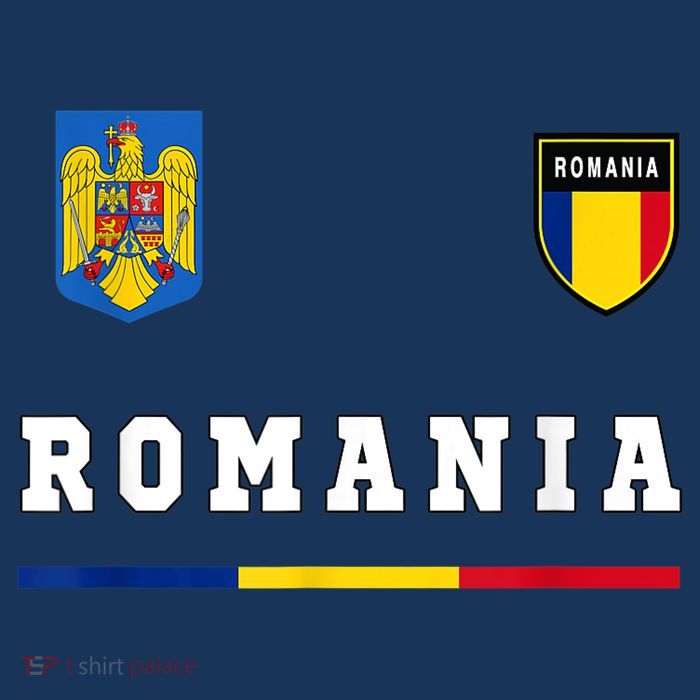 Romania Sport/Soccer Jersey Tee Flag Football Tall T-Shirt