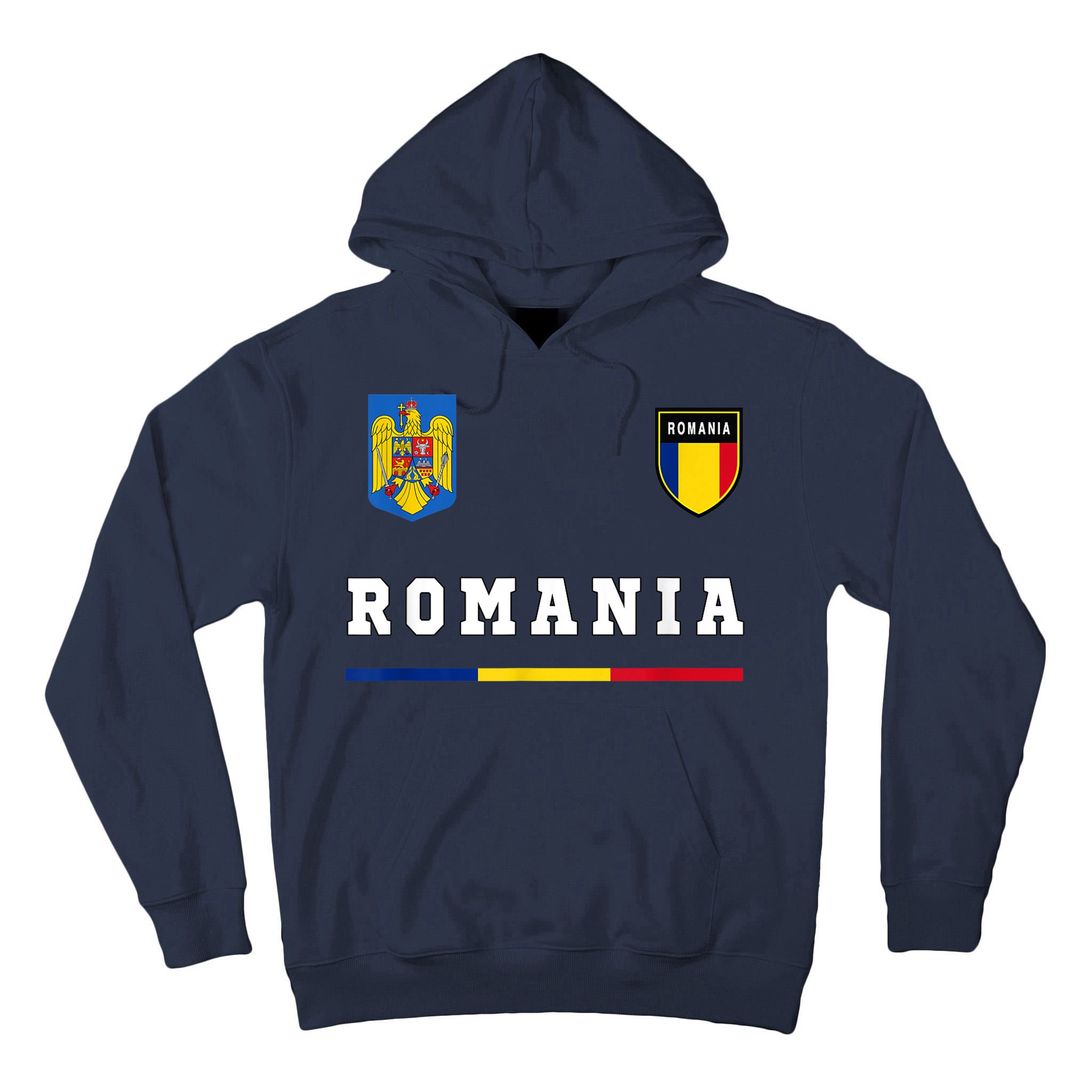 Romania Sport/Soccer Jersey Tee Flag Football Tall Hoodie