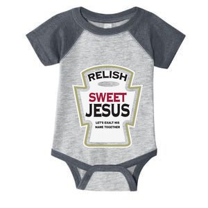 Relish Sweet Jesus Funny Christian Parody Infant Baby Jersey Bodysuit