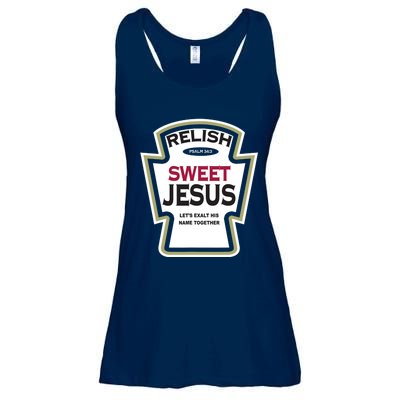 Relish Sweet Jesus Funny Christian Parody Ladies Essential Flowy Tank