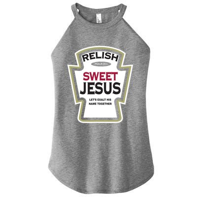 Relish Sweet Jesus Funny Christian Parody Women's Perfect Tri Rocker Tank