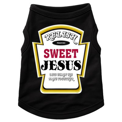 Relish Sweet Jesus Christian Parody Doggie Tank