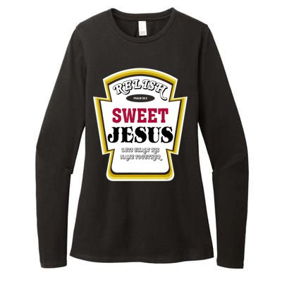 Relish Sweet Jesus Christian Parody Womens CVC Long Sleeve Shirt