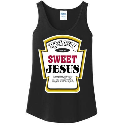 Relish Sweet Jesus Christian Parody Ladies Essential Tank