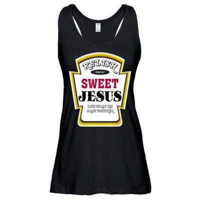 Relish Sweet Jesus Christian Parody Ladies Essential Flowy Tank