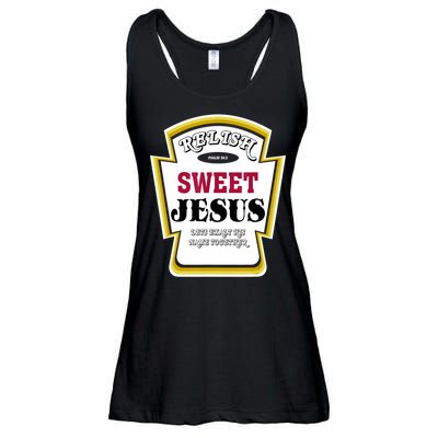 Relish Sweet Jesus Christian Parody Ladies Essential Flowy Tank