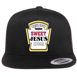 Relish Sweet Jesus Christian Parody Flat Bill Trucker Hat