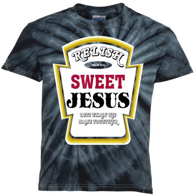 Relish Sweet Jesus Christian Parody Kids Tie-Dye T-Shirt