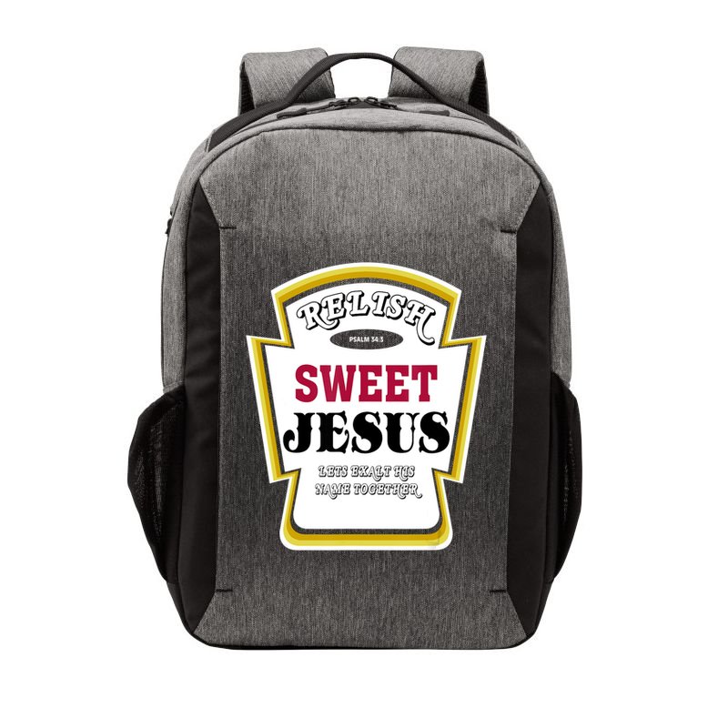 Relish Sweet Jesus Christian Parody Vector Backpack