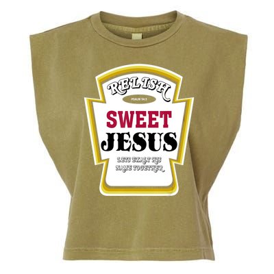 Relish Sweet Jesus Christian Parody Garment-Dyed Women's Muscle Tee