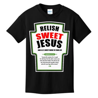 Relish Sweet Jesus Funny Christian Condiments for Christ Kids T-Shirt