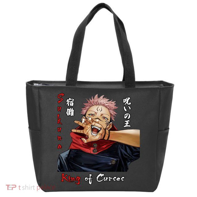 Ryomen Sukuna King Of Curses Jjk T Zip Tote Bag