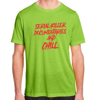 Retro Serial Killer Documentaries & Chill Halloween Adult ChromaSoft Performance T-Shirt