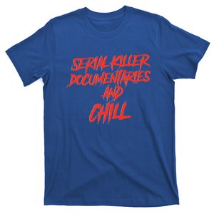 Retro Serial Killer Documentaries & Chill Halloween T-Shirt