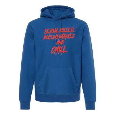 Retro Serial Killer Documentaries & Chill Halloween Premium Hoodie