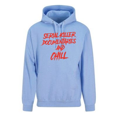 Retro Serial Killer Documentaries & Chill Halloween Unisex Surf Hoodie