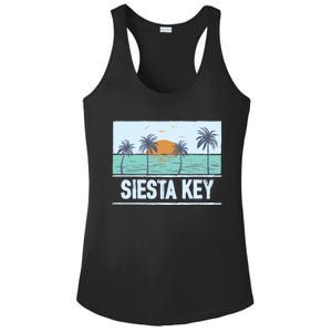 Retro Siesta Key Florida Tropical Sunset Beach Vacation Meaningful Gift Ladies PosiCharge Competitor Racerback Tank