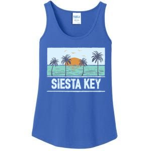 Retro Siesta Key Florida Tropical Sunset Beach Vacation Meaningful Gift Ladies Essential Tank