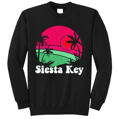 Retro Siesta Key Beach Design Siesta Key Illustration Sweatshirt