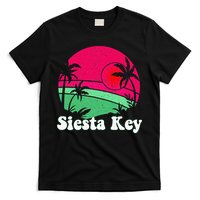 Retro Siesta Key Beach Design Siesta Key Illustration T-Shirt