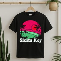 Retro Siesta Key Beach Design Siesta Key Illustration T-Shirt