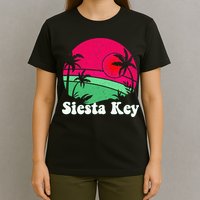 Retro Siesta Key Beach Design Siesta Key Illustration T-Shirt