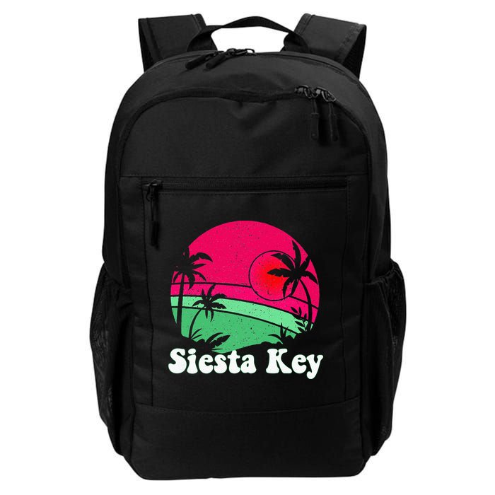 Retro Siesta Key Beach Design Siesta Key Illustration Backpack