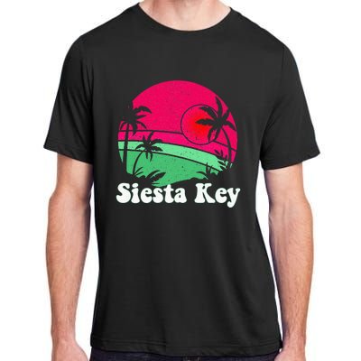 Retro Siesta Key Beach Design Siesta Key Illustration Adult ChromaSoft Performance T-Shirt