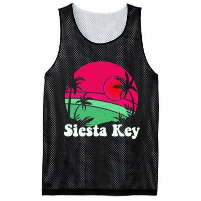 Retro Siesta Key Beach Design Siesta Key Illustration Mesh Reversible Basketball Jersey Tank