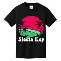 Retro Siesta Key Beach Design Siesta Key Illustration Kids T-Shirt