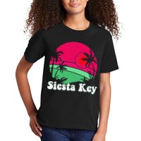 Retro Siesta Key Beach Design Siesta Key Illustration Kids T-Shirt
