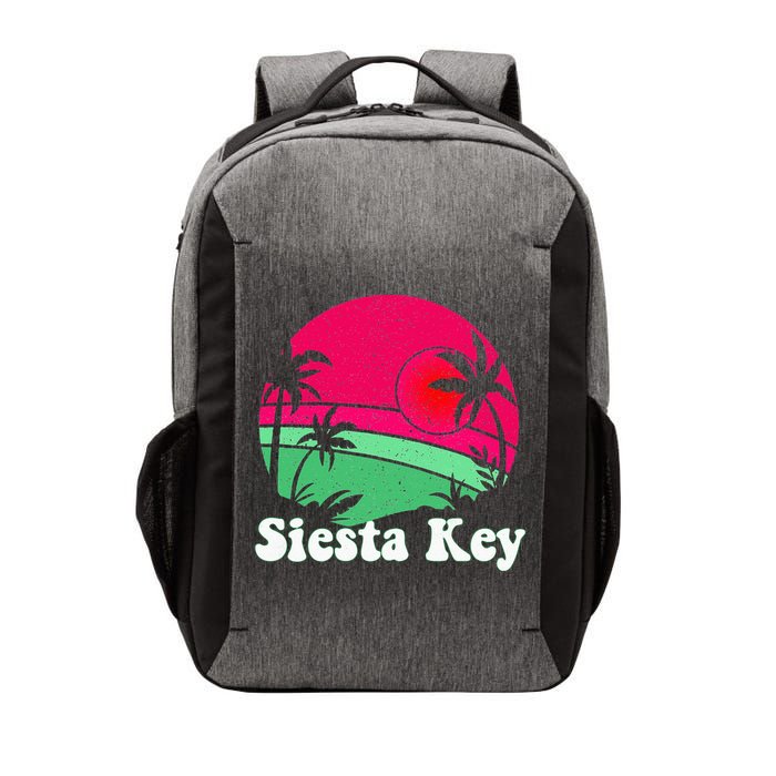 Retro Siesta Key Beach Design Siesta Key Illustration Vector Backpack