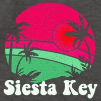 Retro Siesta Key Beach Design Siesta Key Illustration Vector Backpack