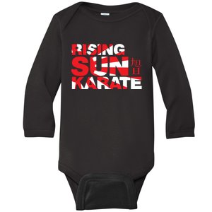 Rising Sun Karate Sunburst Baby Long Sleeve Bodysuit