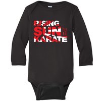 Rising Sun Karate Sunburst Baby Long Sleeve Bodysuit