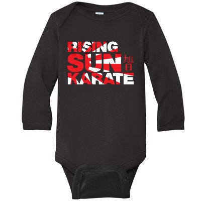 Rising Sun Karate Sunburst Baby Long Sleeve Bodysuit