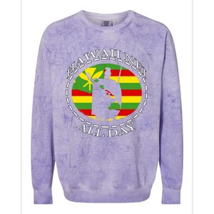 Rising Sun Kanaka Maoli Meaningful Gift By Hawaii Nei All Day Colorblast Crewneck Sweatshirt