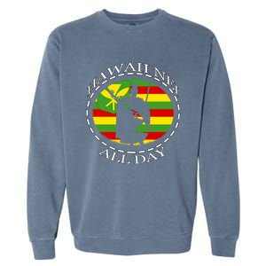 Rising Sun Kanaka Maoli Meaningful Gift By Hawaii Nei All Day Garment-Dyed Sweatshirt