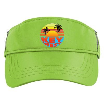 Retro Sunset Key West Florida Adult Drive Performance Visor