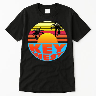 Retro Sunset Key West Florida Tall T-Shirt