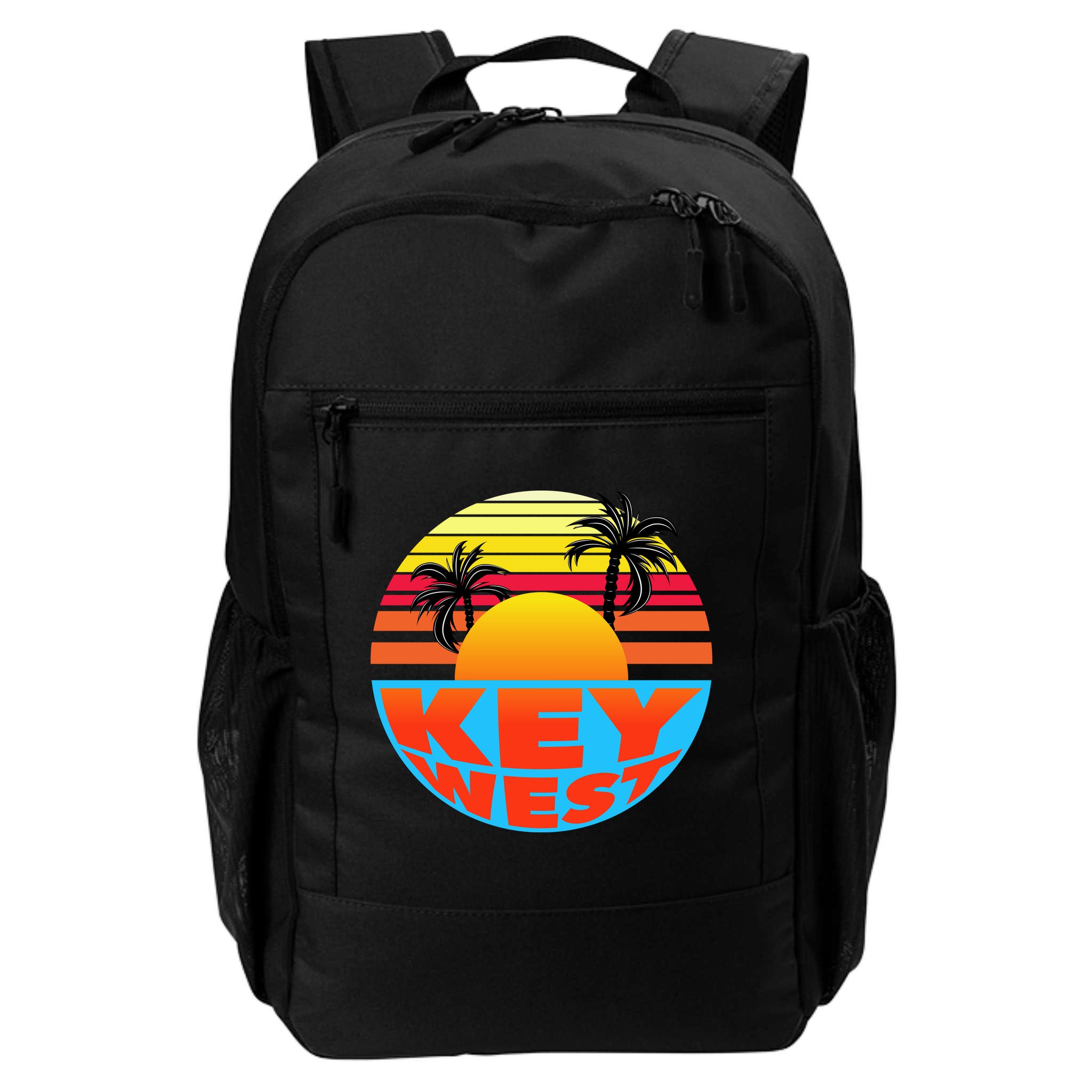 Retro Sunset Key West Florida Backpack