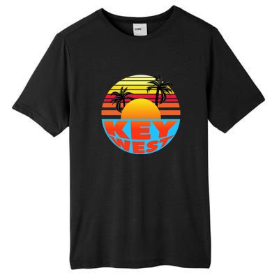 Retro Sunset Key West Florida Tall Fusion ChromaSoft Performance T-Shirt