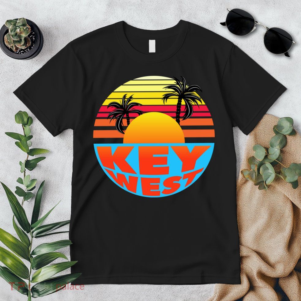Retro Sunset Key West Florida Premium T-Shirt