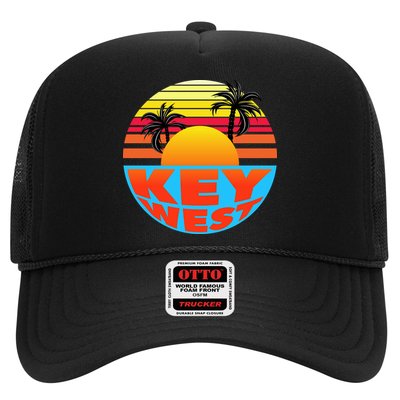 Retro Sunset Key West Florida Trucker Hat