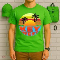Retro Sunset Key West Florida T-Shirt