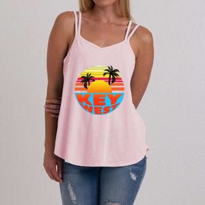 Retro Sunset Key West Florida Women's Strappy Tank