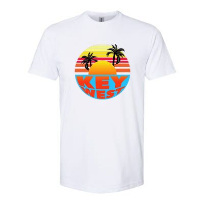 Retro Sunset Key West Florida Softstyle® CVC T-Shirt