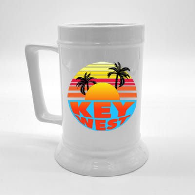 Retro Sunset Key West Florida Beer Stein