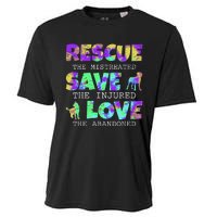 Rescue Save Love For A Animal Lover Dog Rescue Animal Rescue Cooling Performance Crew T-Shirt